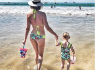 Sylvie Tellier, maman canon en bikini : Sa petite Margaux l'imite à merveille