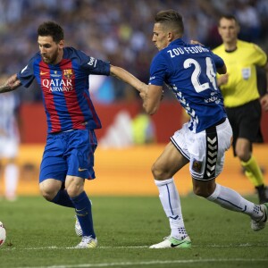 Lionel Messi lors du match du FC Barcelone contre le Deportivo Alavés, à Madrid, le 27 mai 2017.