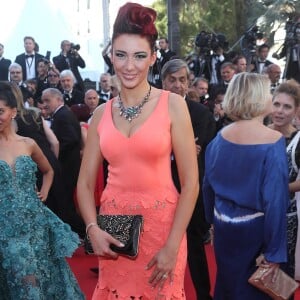 Delphine Wespiser (robe Christophe Guillarmé) - Montée des marches du film "Les Fantômes d'Ismaël" lors de la cérémonie d'ouverture du 70ème Festival International du Film de Cannes. Le 17 mai 2017 © Borde-Jacovides-Moreau / Bestimage