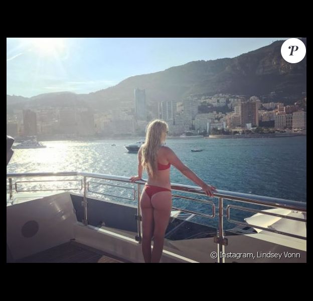 Photo de Lindsey Vonn à Monaco. Mai 2017.