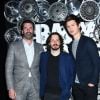 Jon Hamm, Edgar Wright et Ansel Elgort à la présentation du film "Baby Driver" à Las Vegas le 27 mars 2017