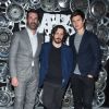 Jon Hamm, Edgar Wright et Ansel Elgort à la présentation du film "Baby Driver" à Las Vegas le 27 mars 2017