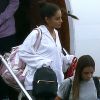 Ariana Grande arrive à l'aéroport Stansted, le 2 juin 2017