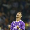 Cristiano Ronaldo exulte au coup de sifflet final. CR7 a remporté avec le Real Madrid sa quatrième Ligue des Champions le 3 juin 2017 en battant (4-1) la Juventus de Turin.
