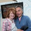 Gérard Holtz et sa femme Muriel Mayette au Village de Roland-Garros à Paris, le 3 juin 2017. © Dominique Jacovides - Cyril Moreau/ Bestimage