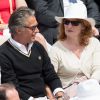 Gerard Holtz et Muriel Mayette à Roland-Garros le 4 juin 2017