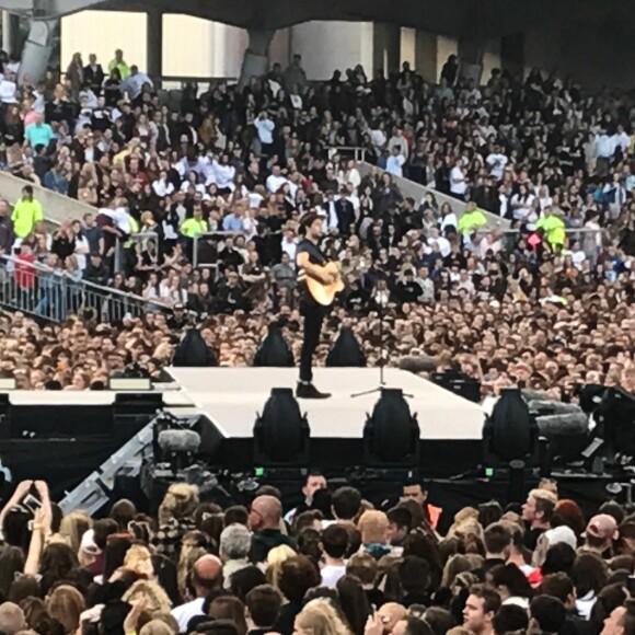 Ariana Grande est remonté sur scène à Manchester, dimanche, moins de deux semaines après qu'une attaque contre son concert eut fait 22 morts et des dizaines de blessés. Son spectacle-bénéfice «One Love Manchester» a pour but d'amasser des fonds pour les victimes de cette attaque à la bombe. Plusieurs artistes se sont ralliés à sa cause, dont Justin Bieber, Coldplay, Robbie Williams et Miley Cyrus. A Manchester le 4 juin 2017