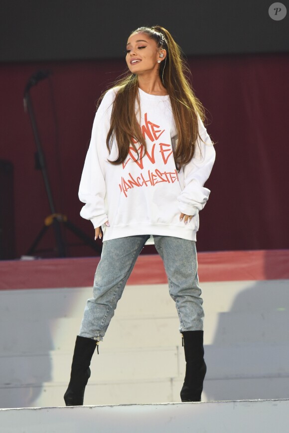 Ariana Grande lors du One Love Manchester', concert exceptionnel organisé au profit des familles des victimes à Manchester le 4 juin 2017 © DaveHogan For OneLoveManchester/GoffPhotos.com via Bestimage