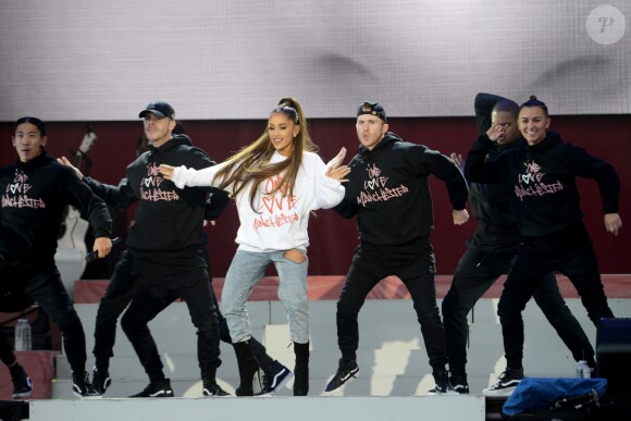 Ariana Grande lors du One Love Manchester', concert exceptionnel organisé au profit des familles des victimes à Manchester le 4 juin 2017 © DaveHogan For OneLoveManchester/GoffPhotos.com via Bestimage