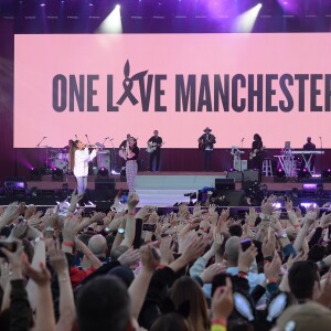 Ariana Grande lors du et Miley Cyrus 'One Love Manchester', concert exceptionnel organisé au profit des familles des victimes à Manchester le 4 juin 2017 © DaveHogan For OneLoveManchester/GoffPhotos.com via Bestimage