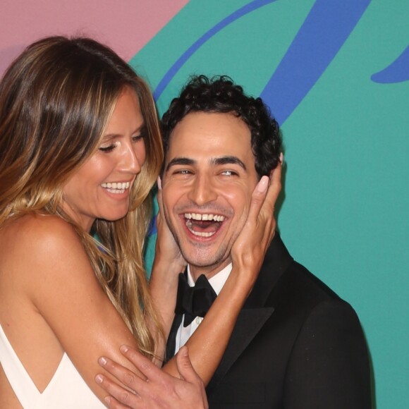 Heidi Klum et le créateur Zac Posen assistent aux CFDA Fashion Awards 2017 au Hammerstein Ballroom. New York, le 5 juin 2017.