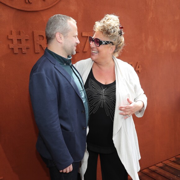 Marianne James et son compagnon - Jour 10 - Les célébrités au village des Internationaux de Tennis de Roland Garros à Paris. Le 6 juin 2017 © Moreau-Jacovides / Bestimage