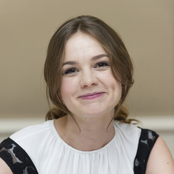 Carey Mulligan en conférence de presse pour le film "Les Suffragettes" à l'hôtel Waldorf Astoria à New York. Le 12 octobre 2015