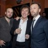 Alain Souchon et ses fils Charles (le chanteur Ours) et Pierre - 10ème gala de "l'association pour la recherche sur Alzheimer": "2 Générations chantent pour la 3ème" un spectacle inédit de Pierre Souchon à l'olympia à Paris le 19 janvier 2015.
