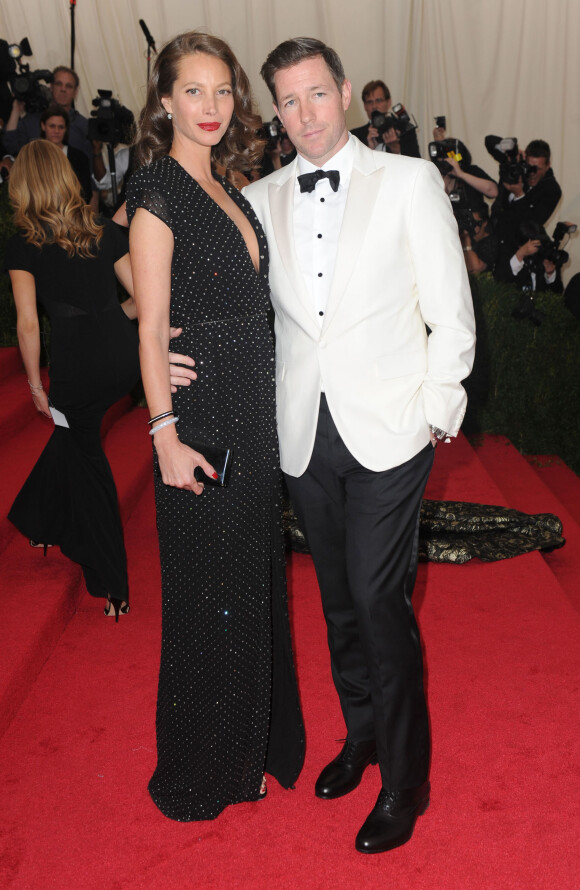 Christy Turlington et son mari Edward Burns - Met Gala 2014 à New York, le 5 mai 2014.