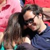Vianney et sa compagne Catherine Robert lors des Internationaux de France de Roland-Garros à Paris le 10 juin 2017. © Jacovides - Moreau / Bestimage