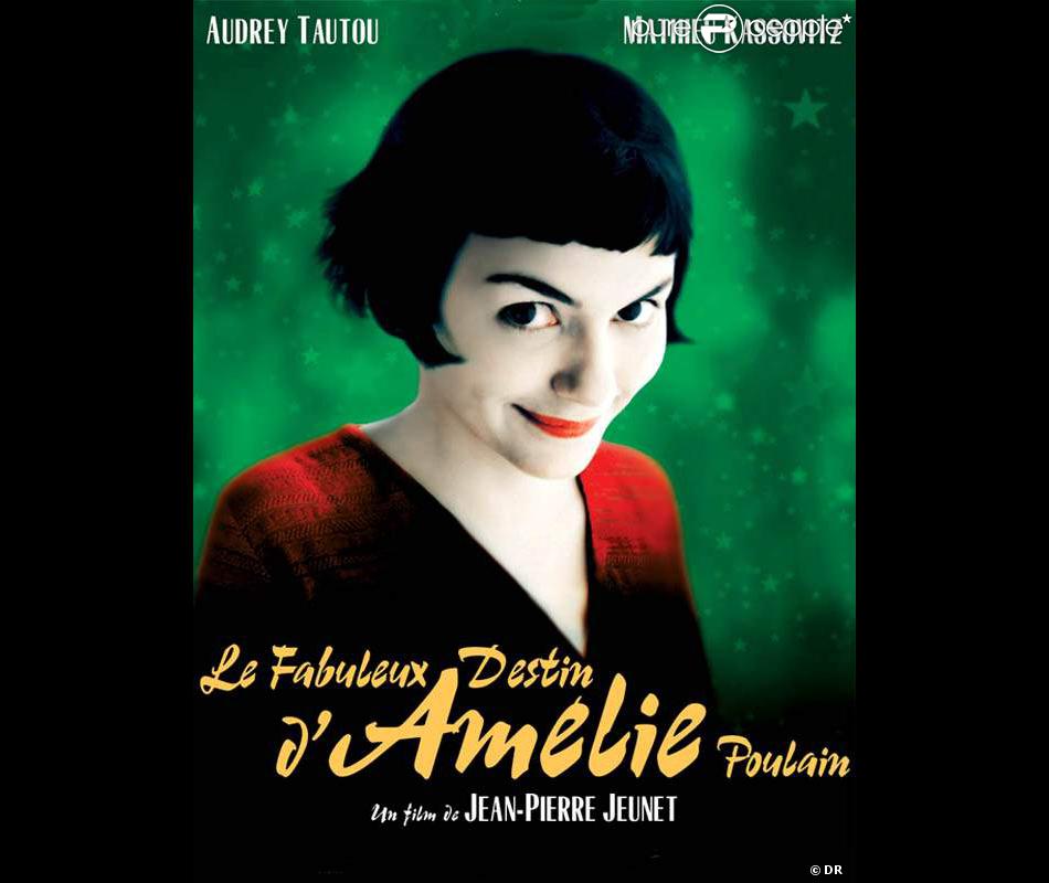 L&#039;affiche du film Le Fabuleux destin d&#039;Amélie Poulain avec Audrey Tautou (2001) 