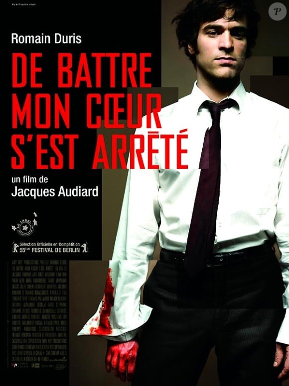 L'affiche du film de Jacques Audiard "De battre mon coeur s'est arrêté" (2005), avec Romain Duris