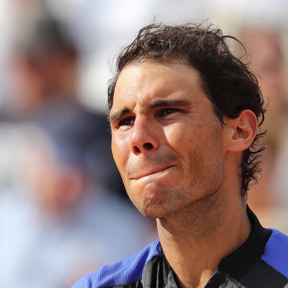 Rafael Nadal, vainqueur pour la 10ème fois, de la finale homme des Internationaux de Tennis de Roland-Garros à Paris le 11 juin 2017. © Dominique Jacovides-Cyril Moreau/Bestimage