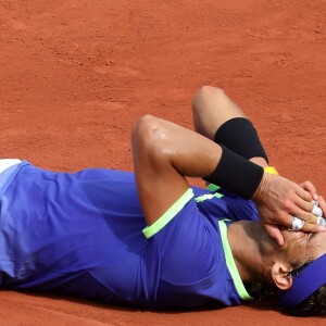Rafael Nadal, vainqueur pour la 10ème fois, de la finale homme des Internationaux de Tennis de Roland-Garros à Paris le 11 juin 2017. © Dominique Jacovides-Cyril Moreau/Bestimage