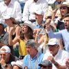 Xisca Perello, la compagne de Rafa, Pep Juaneda Grimalt - Le clan Nadal dans les tribunes des Internationaux de France de Tennis de Roland Garros. Le 11 juin 2017 © Jacovides-Moreau /