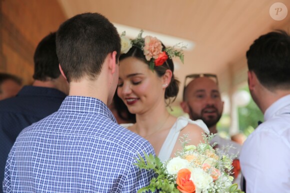 Exclusif - Miranda Kerr et son compagnon Evan Spiegel dans la Hunter Valley à Cessnock en Australie le 30 décembre 2016.