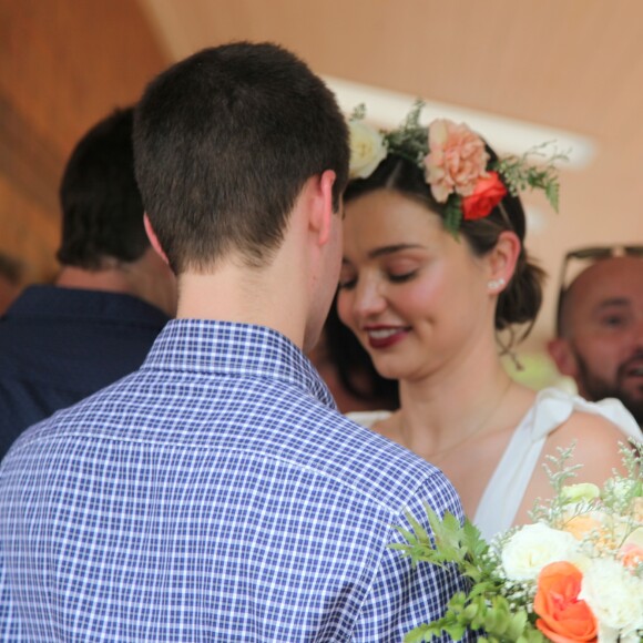 Exclusif - Miranda Kerr et son compagnon Evan Spiegel dans la Hunter Valley à Cessnock en Australie le 30 décembre 2016.