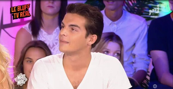 Julien Castaldi a réagi aux propos de son ex Ludivine Birker sur le plateau du Mad Mag de NRJ12, le 14 juin 2017.