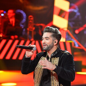 Le chanteur Kendji Girac - 30ème édition du Téléthon 2016 (AFMTéléthon) à l'hippodrome de Longchamp à Paris, France, le 3 décembre 2016. Ce grand marathon caritatif en faveur de la recherche sur les maladies rares, s'est achevé dans la nuit avec 80,31 millions d'euros de promesses de dons au compteur, a annoncé l'Association Française contre les Myopathies (AFM-Téléthon). © Coadic Guirec/Bestimage