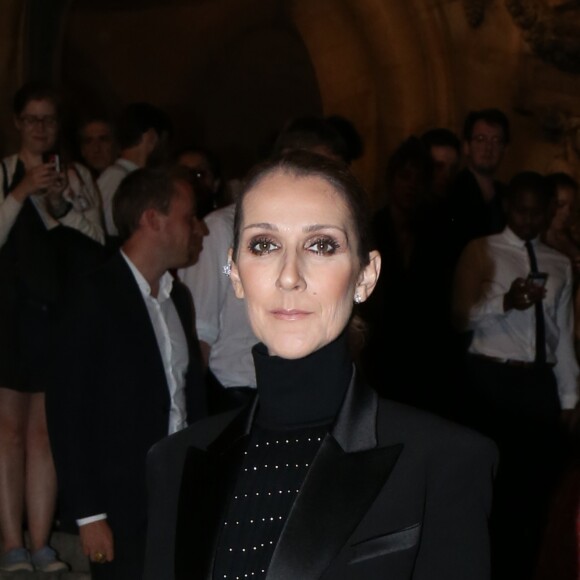 Semi-Exclusif - Céline Dion sort de l'Opéra Garnier après avoir assisté à la première du ballet "Renaissance" à Paris, le 13 juin 2017.
