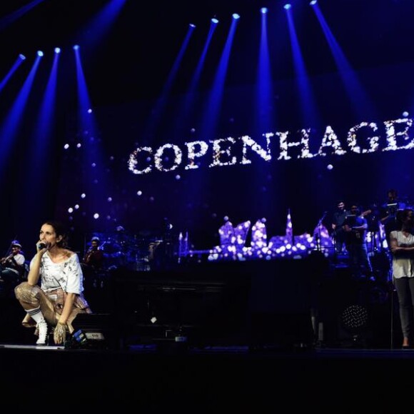 Céline Dion en répétitions à Copenhague, le 15 juin 2017