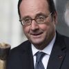 Le président de la République française François Hollande apporte son soutien au projet de reconstruction de la flèche de la basilique de Saint-Denis, Seine Saint-Denis, France, le 11 mars 2017. © Kamil Zihnioglu/Bestimage