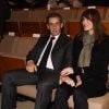 Nicolas Sarkozy et sa femme Carla Bruni-Sarkozy lors de la Présentation du nouveau livre de Marisa Bruni Tedeschi "Mes chères filles, je vais vous raconter" à Turin en Italie le 6 mars 2017.