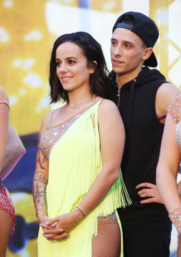 Alizée et son compagnon Grégoire Lyonnet - Spectacle "Danse avec les stars" lors du 55ème Festival de Télévision de Monte-Carlo à Monaco, le 14 juin 2015.