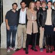 Joy Esther, Isabelle Vitari, Thierry Samitier, Jean-Baptiste Shelmerdine posent pour le photocall de la serie  Nos Chers Voisins  durant le 15e Festival de la Fiction Tv de La Rochelle, le 14 septembre 2013.