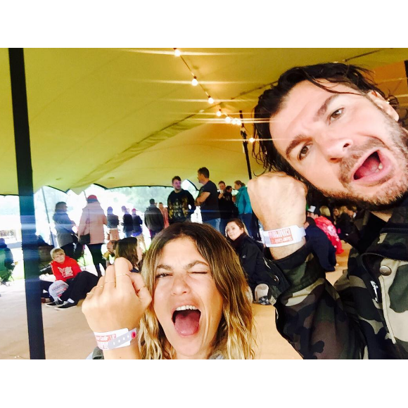 Isabelle Funaro et Michael Youn, parents de la petite Seven (6 ans), sur une photo publiée sur Instagram le 27 mai 2017