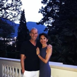 Zinedine Zidane s'offre quelques jours en amoureux avec sa femme Véronique en Italie, juin 2017.