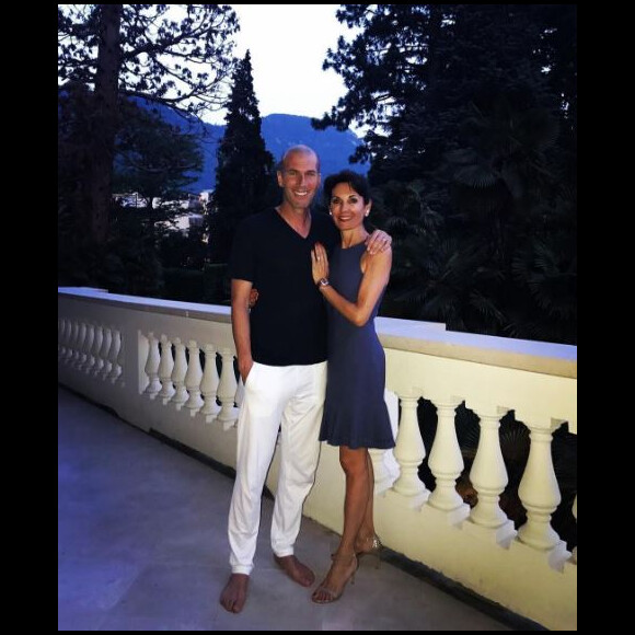 Zinedine Zidane s'offre quelques jours en amoureux avec sa femme Véronique en Italie, juin 2017.