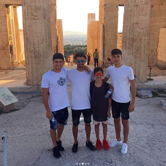 Toute la famille Zidane s'est retrouvée en Grèce pour passer des vacances en ensemble. Juin 2017.