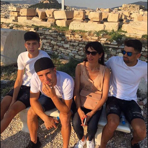 Toute la famille Zidane s'est retrouvée en Grèce pour passer des vacances en ensemble. Juin 2017.