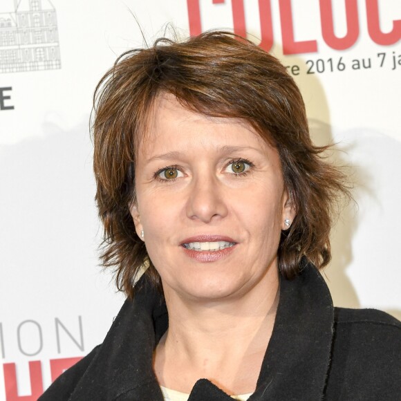 Carole Rousseau au vernissage presse de l'exposition "Coluche" à l'Hôtel de Ville de Paris le 5 octobre 2016. © Pierre Perusseau/Bestimage