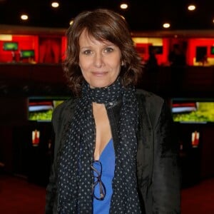 Exclusif - Carole Rousseau au concert de Véronic Dicaire à l'Olympia à Paris. Le 18 février 2015.