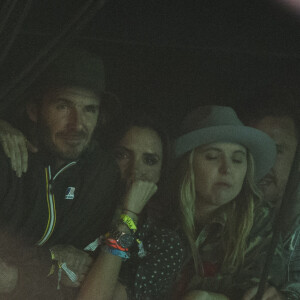 David et Victoria Beckham au concert d'Ed Sheeran célébré au Glastonbury Festival le 25 juin 2017