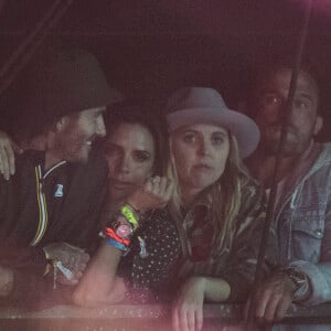 David et Victoria Beckham au concert d'Ed Sheeran célébré au Glastonbury Festival le 25 juin 2017