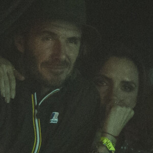 David et Victoria Beckham au concert d'Ed Sheeran célébré au Glastonbury Festival le 25 juin 2017