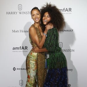 Noémie Lenoir et Tina Kunakey - Dîner de l'Amfar au Petit Palais à Paris, le 2 juillet 2017. © Denis Guignebourg/Bestimage