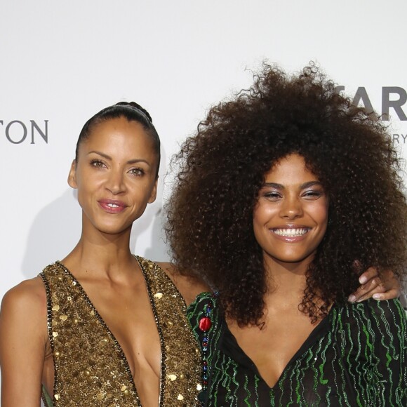 Noémie Lenoir et Tina Kunakey - Dîner de l'Amfar au Petit Palais à Paris, le 2 juillet 2017. © Denis Guignebourg/Bestimage