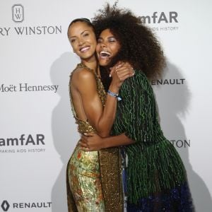 Noémie Lenoir et Tina Kunakey - Dîner de l'Amfar au Petit Palais à Paris, le 2 juillet 2017. © Denis Guignebourg/Bestimage