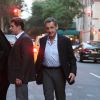 Exclusif - Carla Bruni-Sarkozy et son mari Nicolas Sarkozy quittent l'hôtel Carlyle à New York pour aller dîner le 17 juin 2017.