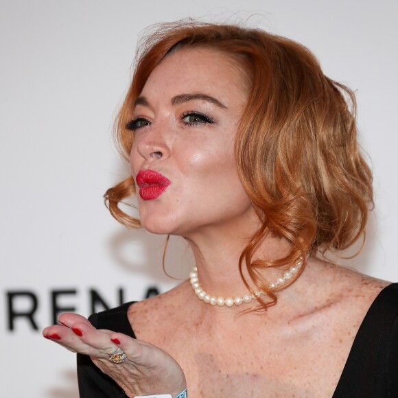 Lindsay Lohan (robe Christophe Guillarmé) - Photocall de la soirée "24th edition of AmfAR's Cinema Against AIDS" Gala à l'hôtel de l'Eden Roc au Cap d'Antibes, le 25 mai 2017, lors du 70ème Festival International du Film de Cannes. © Borde-Jacovides-Moreau / Bestimage